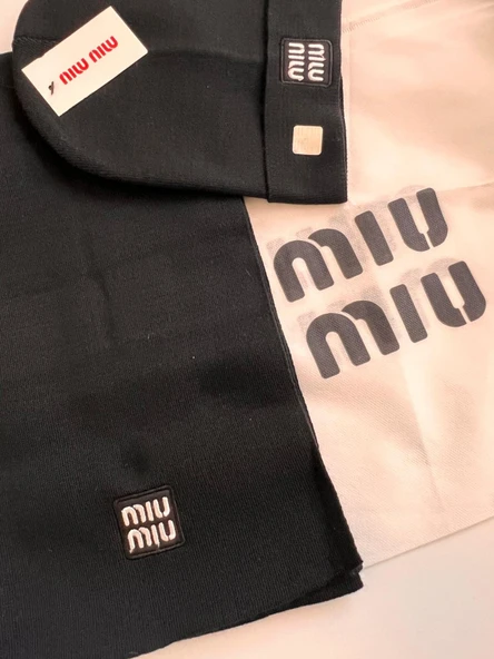 MİU MİU 2'Lİ BERE&ATKI TAKIMI ürün görseli 1