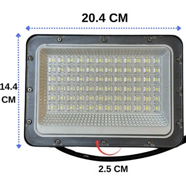Cata Ct 4659 100W Slim LED Projektör 6400K Beyaz Işık ürün görseli 1