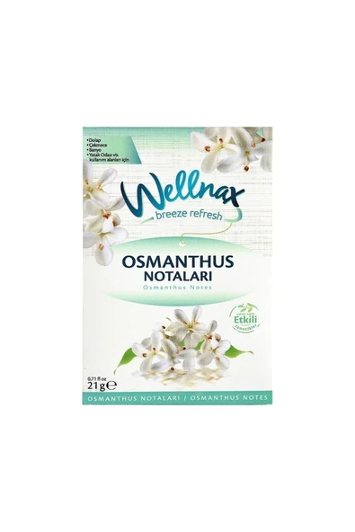 Wellnax Askılı Dolap Ve Çekmece Kokusu Osmantus Notaları (4 adet) ürün görseli 1