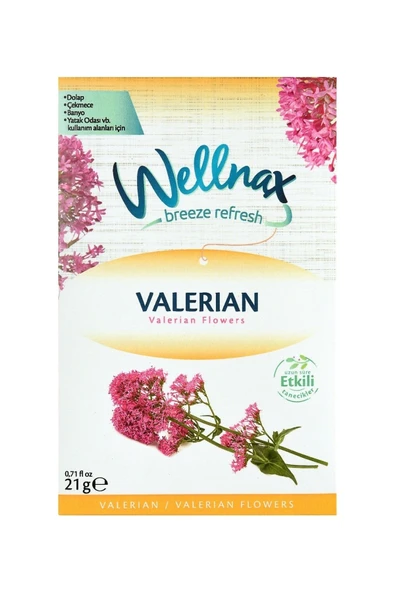Wellnax Askılı Dolap ve Çekmece Kokusu Valerian (4 adet) ürün görseli 1