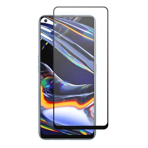 Realme 8 Pro Ekran Koruyucu Ekranı Tam Kaplayan Kenarları Kırılmaya Dayanıklı Cam Koruyucu ürün görseli 1
