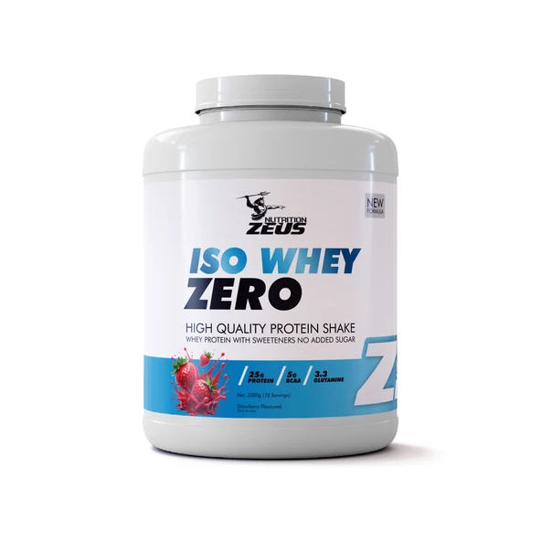Zeus Nutrition ISO WHEY ZERO 2300GR-Çilek-Aroma-Shaker Hediye ürün görseli 1