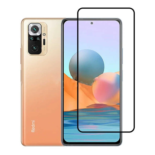 Redmi Note 10 Pro Ekran Koruyucu Ekranı Tam Kaplayan Kenarları Kırılmaya Dayanıklı Cam Koruyucu ürün görseli 1