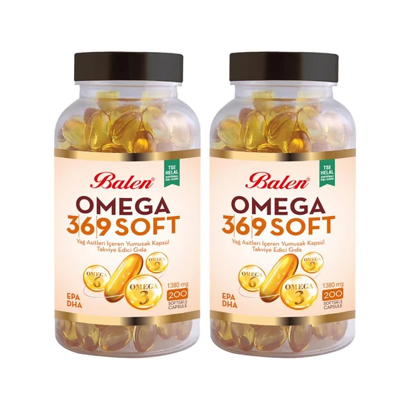 Balen Omega 3-6-9 Soft 2 Adet 1380 Mg 200 Kapsül ürün görseli 1