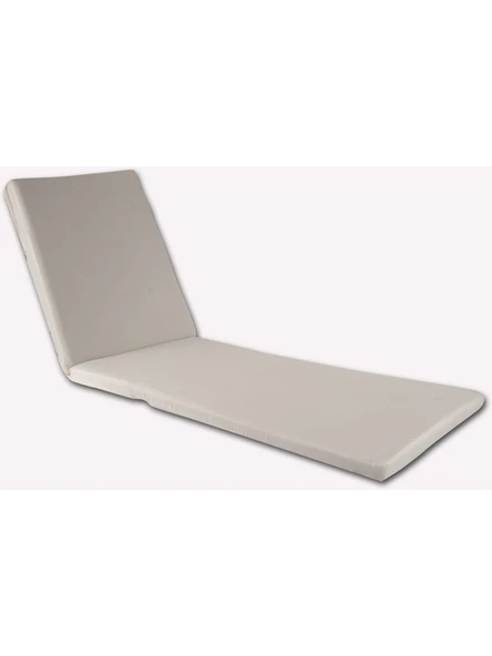 Kumaş Şezlong Minderi 180-55-5 Cm Yıkanır Silinir Fermuarlı Arkası Kuşaklı ürün görseli 1