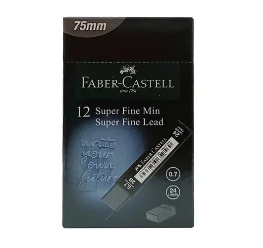 Faber Castell Min 0.7 Uç Tüp içi 24lü 2B Black Kalem Ucu - 4 adet ürün görseli 1