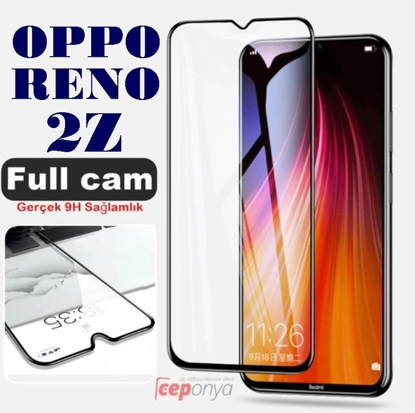 Oppo Reno 2Z Ekran Koruyucu Ekranı Tam Kaplayan Kenarları Kırılmaya Dayanıklı Cam Koruyucu ürün görseli 1