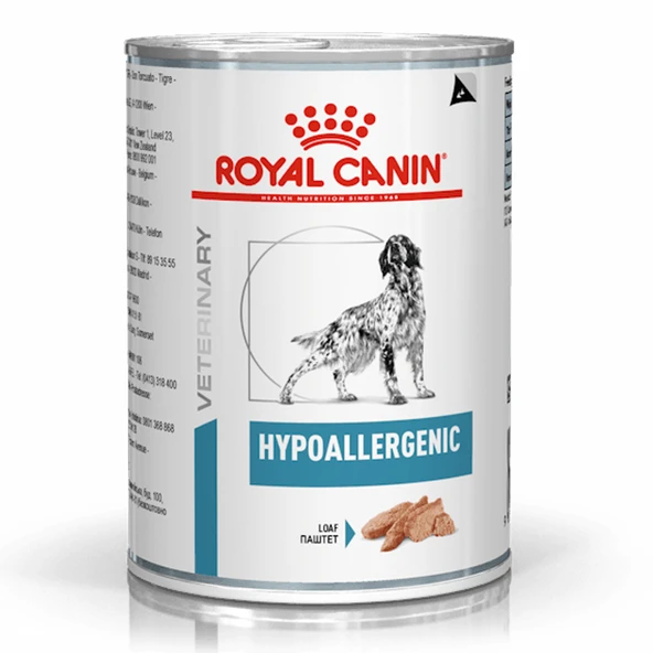 Royal Canin Hypoallergenic 400 gr Köpek Konservesi - Gıda İntoleransı ve Deri Alerjisi İçin ürün görseli 1