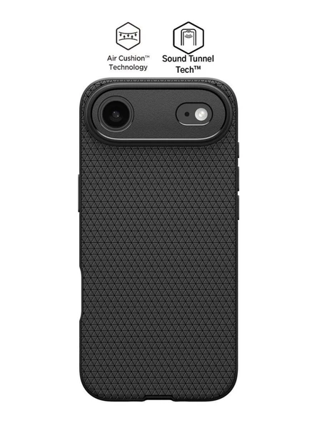 Spigen iPhone Air ile Uyumlu Kılıf Liquid Air Hava Kanalı Teknolojisi Askeri Sınıf Koruma Dokulu Yüzey Kapak Matte Black ürün görseli 1