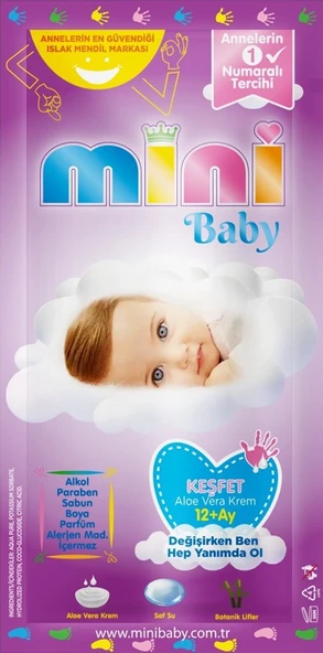 Keşfet (12-24 AY) Islak Mendil 50 Yaprak/Paket. ürün görseli 1