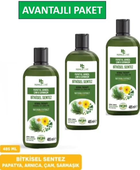 Papatya, Arnica, Çam ve Sarmaşık İçerikli Bitkisel Şampuan, 485 ml 3LÜ ürün görseli 1