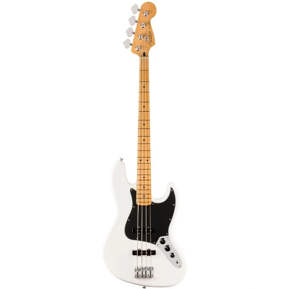 Fender Player II Jazz Bass Akçaağaç Klavye Polar White Bas Gitar ürün görseli 1