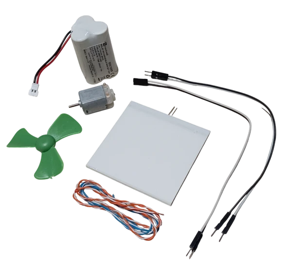 DC 3.6V Pil Led Panel Motor Pervane Öğrenci Elektrik Devresi Hobi Deney Seti ürün görseli 1