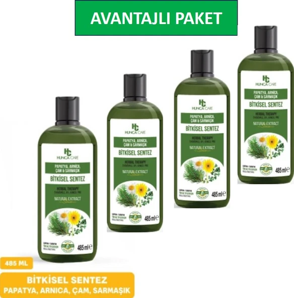 Papatya, Arnica, Çam ve Sarmaşık İçerikli Bitkisel Şampuan, 485 ml X 4LÜ ürün görseli 1