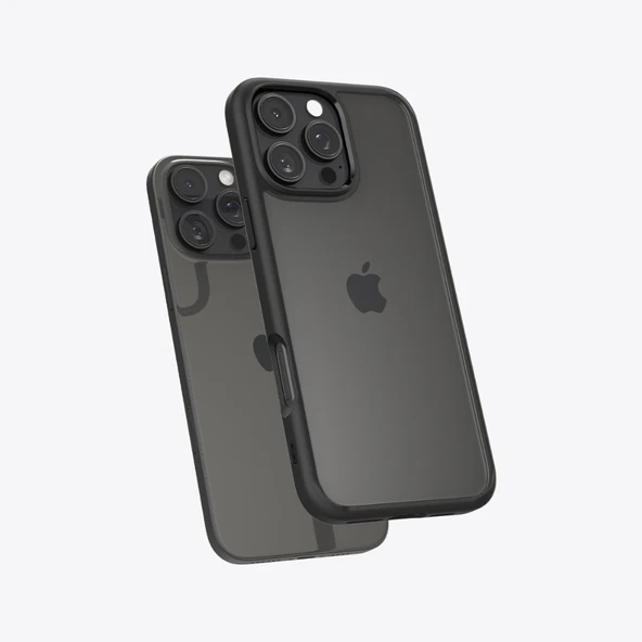 Spigen iPhone 16 Pro ile Uyumlu Kılıf Ultra Hybrid Matte Black ürün görseli 1