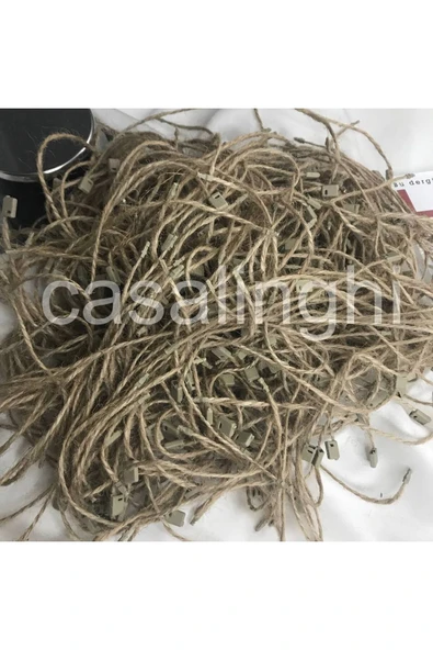 Kırnap (HASIR) Kilitli Ip Renkli Asmalı Etiket Ipi Lock String Tag Rope - 25 Adet ürün görseli 1