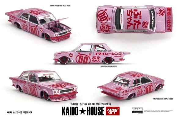 Mini GT 161 Datsun 510 Pro Street Buta V1 Model Araba ürün görseli 1