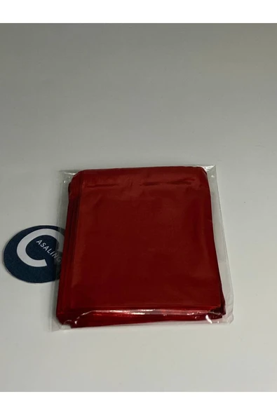 Parlak Kırmızı Tek Renk Hediye Paketi Çok Küçük Metalize 7x9 Cm - 1 Paket (100 Adet) ürün görseli 1