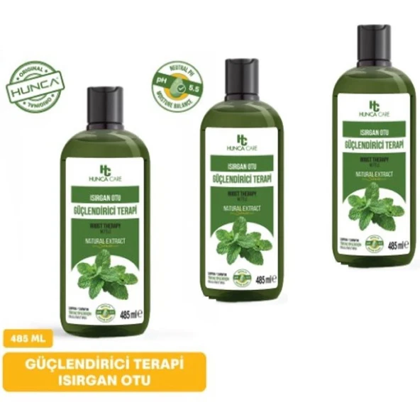 Isırganotu Şampuan, Saç Dökülmesine Karşı Yardımcı 485 ml 3 lü Set ürün görseli 1