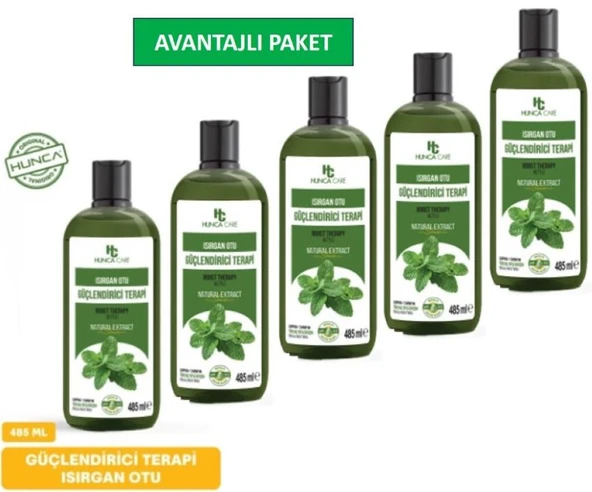 Isırganotu Şampuan, Saç Dökülmesine Karşı Yardımcı 485 ml 5 li Set ürün görseli 1