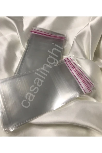 Yapışkanlı Jelatin Poşet Bantlı Şeffaf Opp Torba Paket 10x20 Cm (KAPAK PAYI DAHİL)- (100 ADET) ürün görseli 1