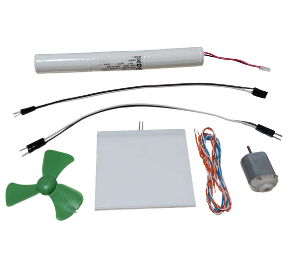 DC 3.6V Pil Led Panel Motor Pervane Öğrenci Elektrik Devresi Hobi Deney Seti ürün görseli 1