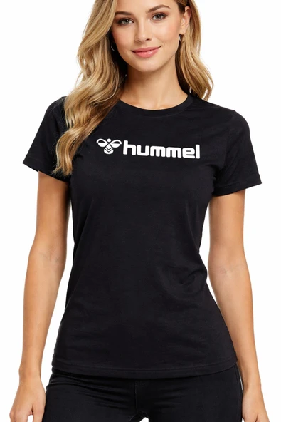 hummel Nesle S/S 912031-2001 Siyah Kadın T-Shirt ürün görseli 1