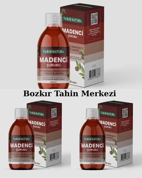Bozkır Tahin Merkezi Tabib Natura Madenci Şurubu 230 ml X 3 adet (şekersiz) ürün görseli 1