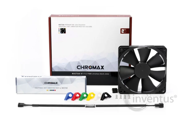 PTTAVM: NOCTUA NF-F12 PWM chromax.black.swap 120mm 1500-300rpm