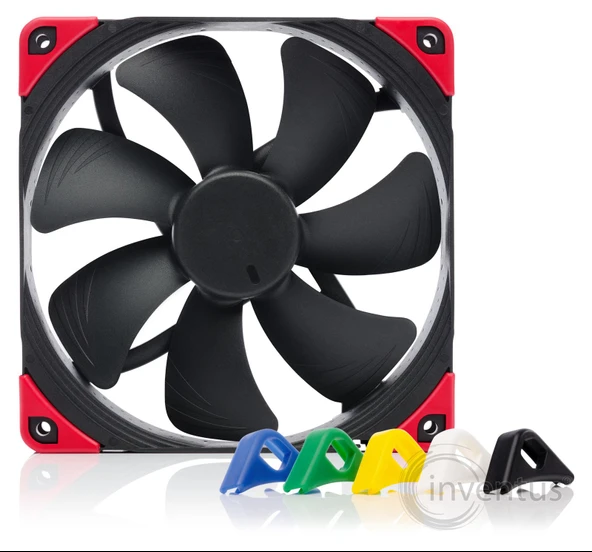 NOCTUA NF-A14 PWM chromax.black.swap 140mm 1500-300rpm, 82cfm max, 22.4db max Siyah  Kasa fanı ürün görseli 1