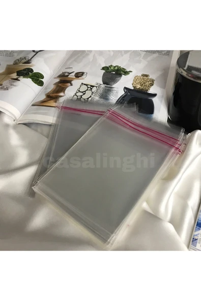 Kendinden Yapışkanlı Jelatin Opp Torba Bantlı 10x15 Cm (KAPAK PAYI DAHİL)-100 Adet ürün görseli 1