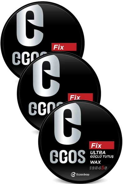 Egos Wax Fix Ultra Güçlü Tutuş Saç Şekillendirici Wax 100 ml x 3 Adet ürün görseli 1