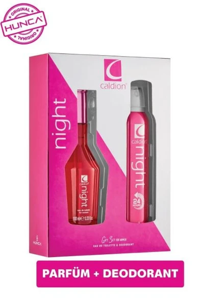 Caldion Night Kadın EDT 100 ml + 150 ml Deodorant Sprey Parfüm Seti ürün görseli 1