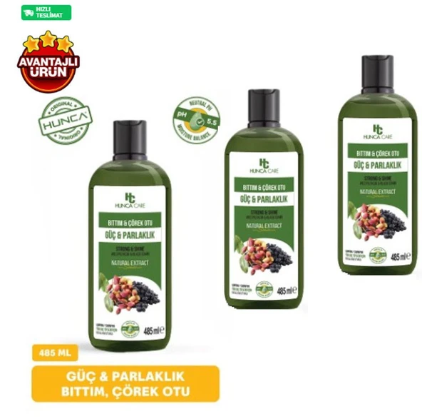 Bıttım & Çörekotu Şampuan 485ml 3'lü Set ürün görseli 1