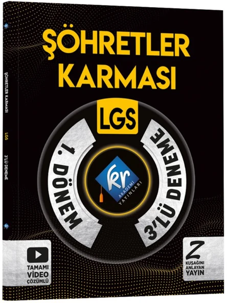 KR AKADEMİ LGS 1. Dönem Şöhretler Karması 3'lü Deneme Kolektif ürün görseli 1
