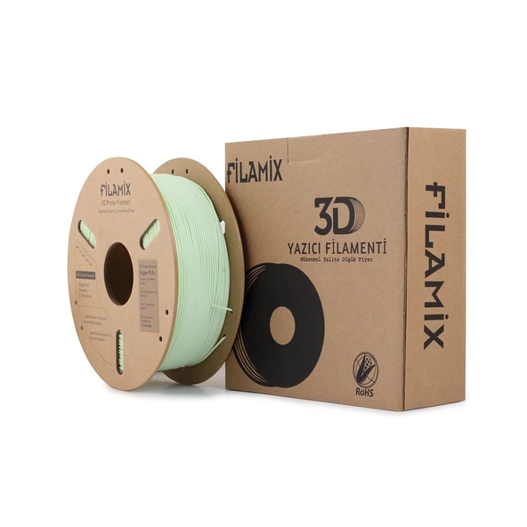 Filamix Hyper Pla Açık Mint Yeşili 1.75mm 1kg - Yüksek Hızlı Pla Filament ürün görseli 1