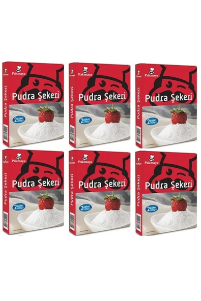 Pakmaya Pudra Şekeri 200 Gr X 6 Adet ürün görseli 1