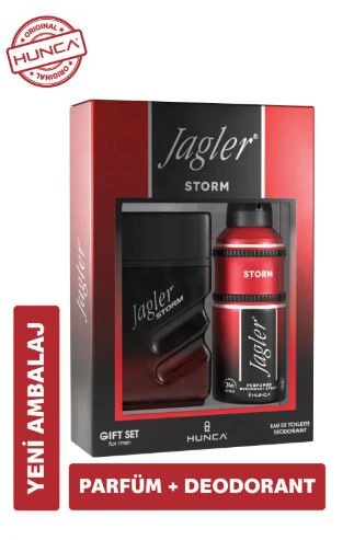 Jagler Storm Erkek Parfüm Seti ( Edt Parfüm 90 ml & Deodorant 150 ml ) ürün görseli 1