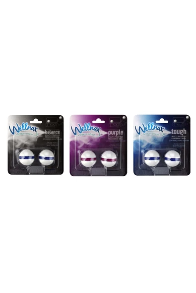 Wellnax Breeze Refresh Çok Amaçlı Koku Topları Karışık Seri (Purple, Tough, Balance) (3 adet) ürün görseli 1