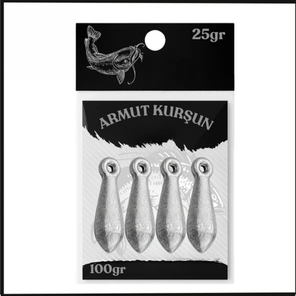 Uyguna-Yakala 25gr - (100gr Paket) Dip Kurşunu - Armut Olta Kurşunu - SUN.137 ürün görseli 1