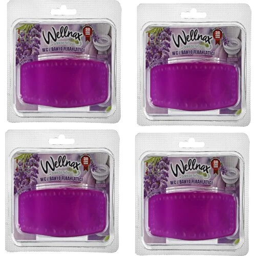 Wellnax WC - Banyo Ferahlatıcı Blok Lavanta Kokulu (4 adet) ürün görseli 1