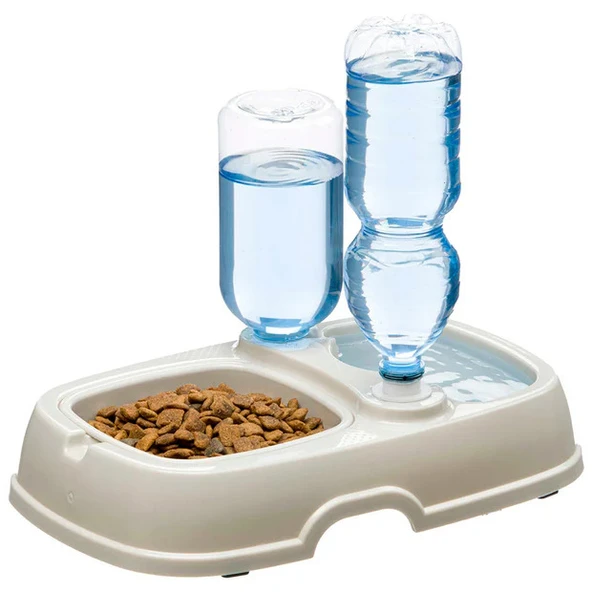 Ferplast Kedi̇ & Köpek Mama Ve Su Kabı Tota 2 Şi̇şeli̇ ürün görseli 1