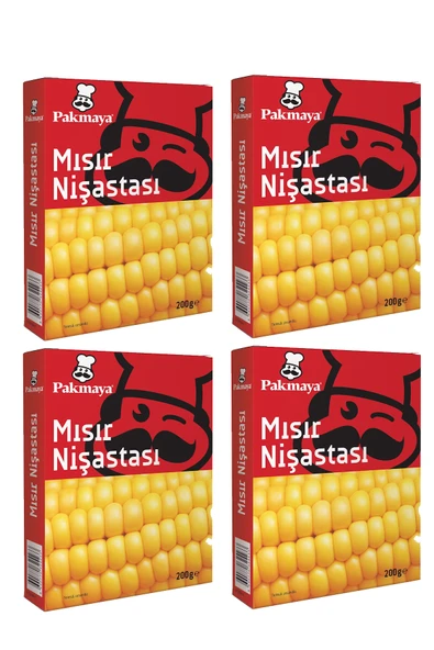 Pakmaya Mısır Nişastası 200 gr x 4 Adet ürün görseli 1
