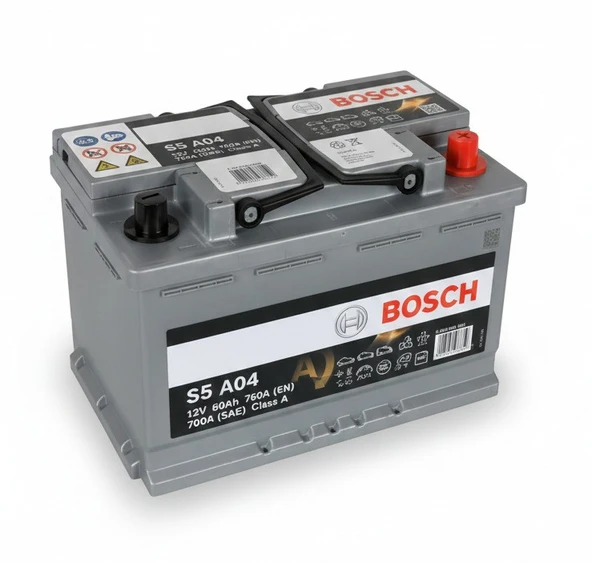 Bosch S5 A04 AGM Start-Stop 12 V 70 Ah 760 A Akü ürün görseli 1