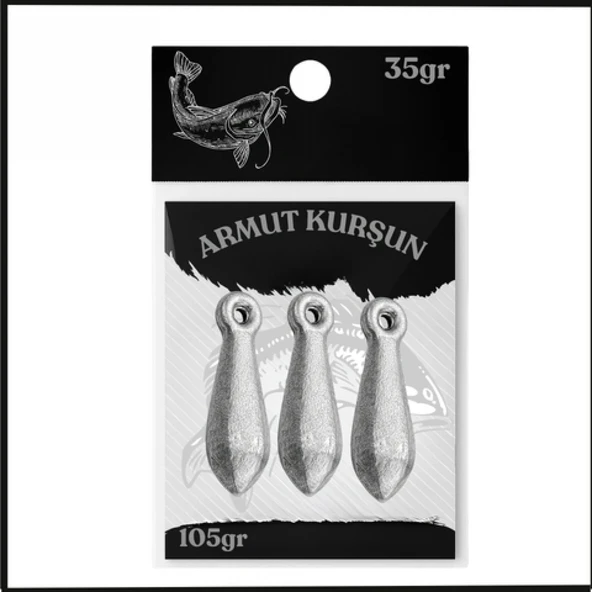 Uyguna-Yakala 35gr - (105gr Paket) Dip Kurşunu - Armut Olta Kurşunu - SUN.138 ürün görseli 1