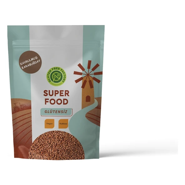 GLUTENSİZ FABRİKA KAVRULMUŞ KARABUĞDAY 1 KG ürün görseli 1