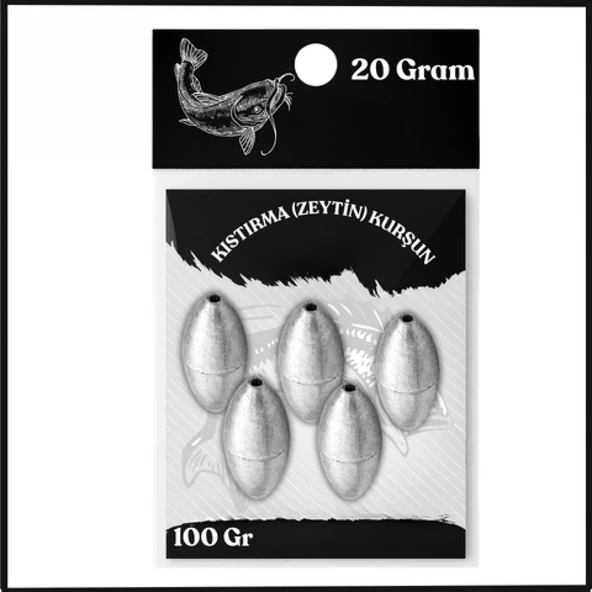 Uyguna-Yakala 20 Gram - 100 Gr Paket Kıstırma (Zeytin) Kurşun - Olta Kurşunu - SUN.155 ürün görseli 1