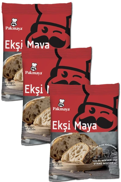 Pakmaya Ekşi Maya 30 gr x 3 Adet ürün görseli 1