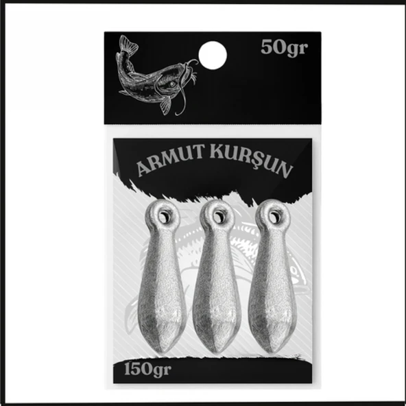 Uyguna-Yakala 50gr - (150gr Paket) Dip Kurşunu - Armut Olta Kurşunu - SUN.140 ürün görseli 1