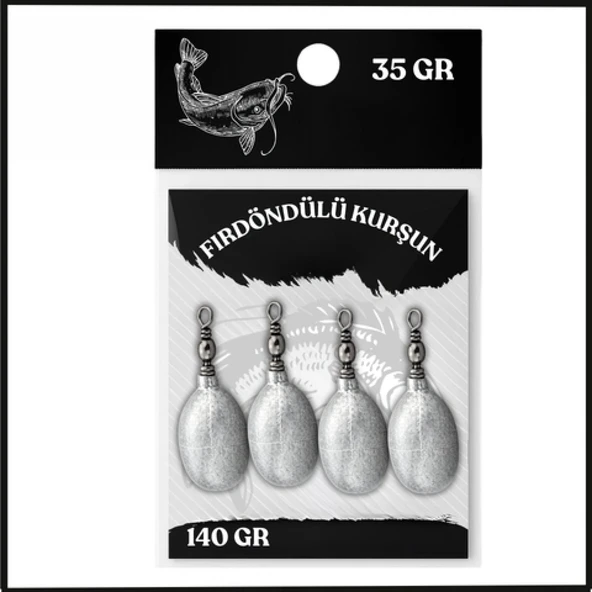 Uyguna-Yakala 35gr (140gr) Fırdöndülü Kurşun -SUN.167 ürün görseli 1